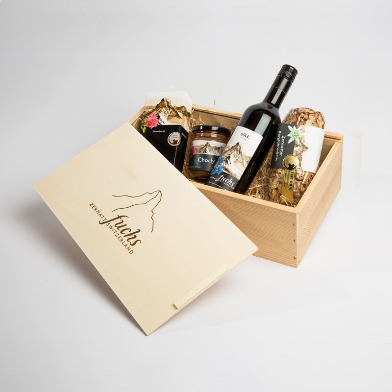 Geschenkbox gefüllt